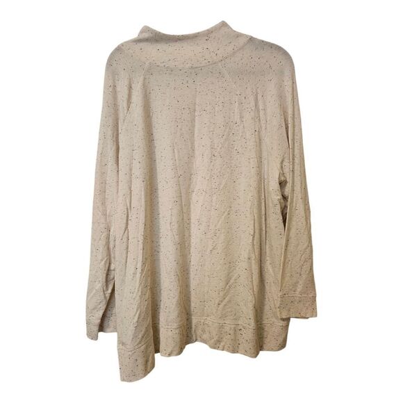 TALBOTS T BY TALBOTS Speckled Long Sleeve Pullover High Neck Top - Size 2XP - Picture 2 of 8